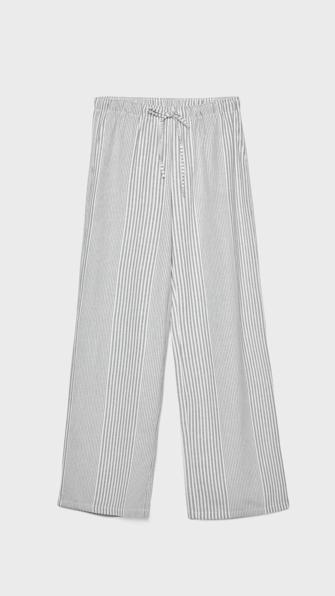 FLIEßENDE GESTREIFTE STOFFHOSE  -  22,99€