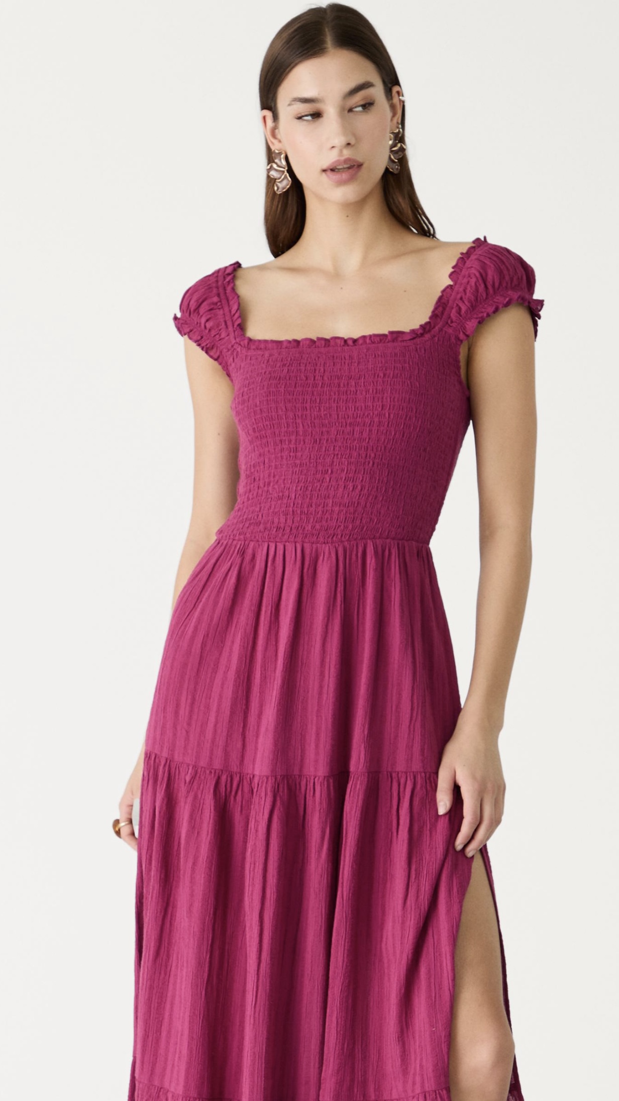 FLIEßENDES MIDIKLEID  -  35,99€